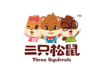 三只松鼠logo标志矢量图