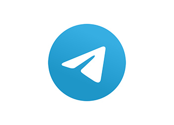 即时通信软件Telegram标志矢量图