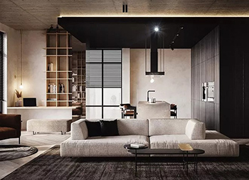 迪拜130平極簡輕奢風格現代公寓設計
