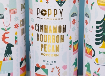 Poppy聖誕版爆米花包裝設計