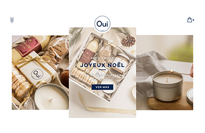 Oui Paris糕点美食网站设计