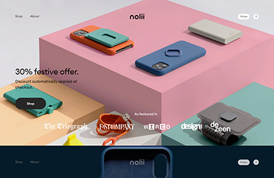 nolii數碼產品網站設計
