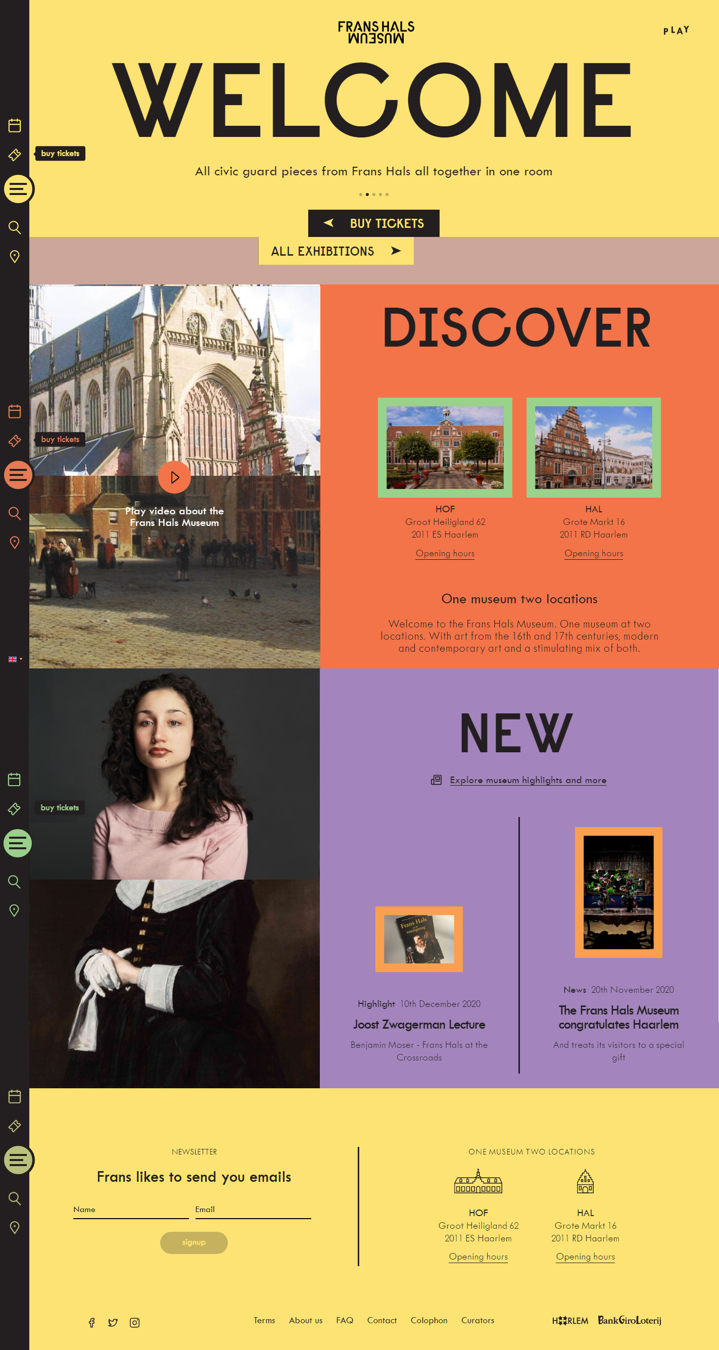Frans Hals博物馆网站设计