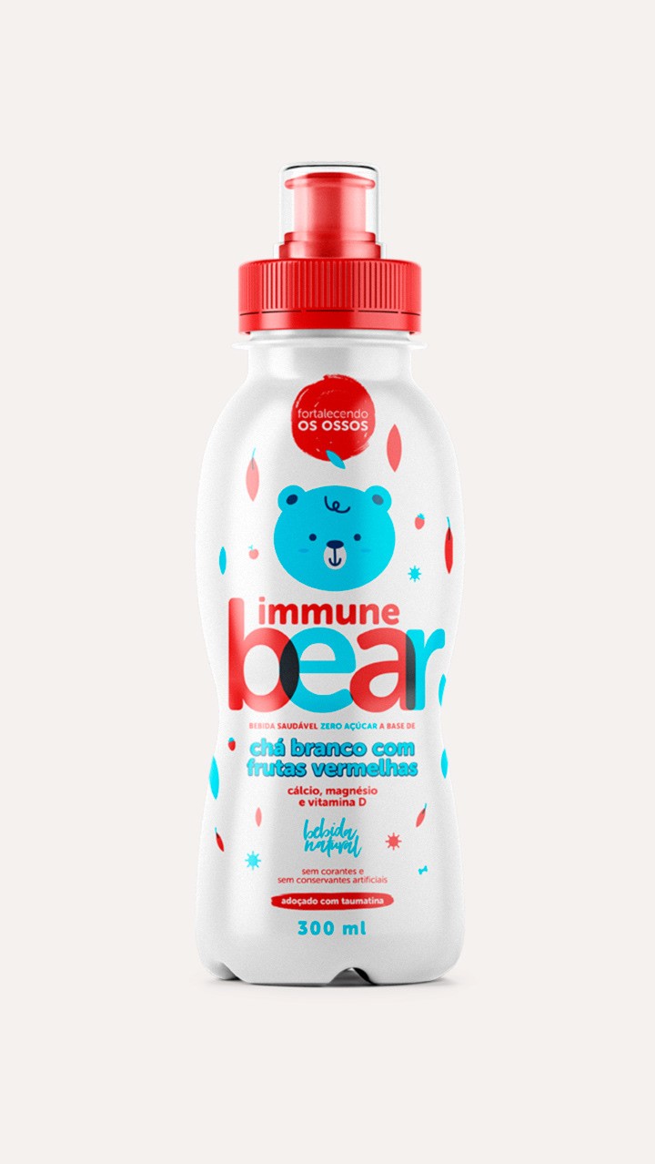 Immune Bear儿童饮料食品包装设计