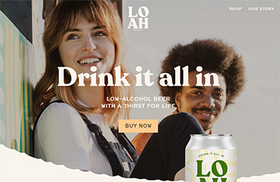 LOAH啤酒網站設計