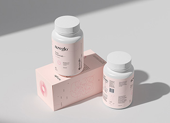 極簡風格的Newglo藥盒包裝設計