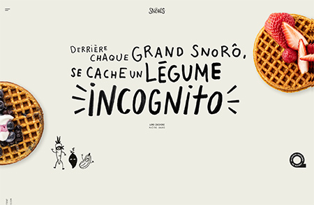 Les Snoros華夫餅網站設計