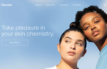 Plenaire護膚品網站設計