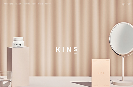 Kins美容护肤品网站设计