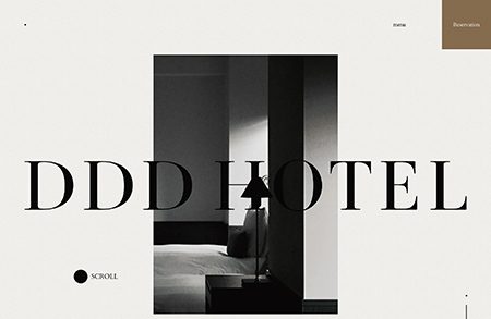 日本DDD HOTEL酒店网站设计