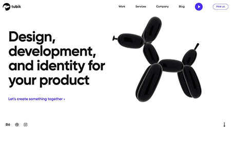 tubik設計機構網站設計