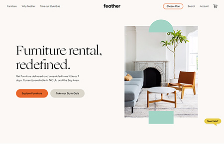 Feather家具網站設計