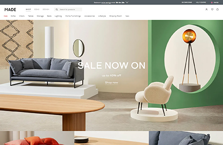 MADE家具在線購物網站設計