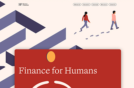 Human Financial金融技术公司网站设计
