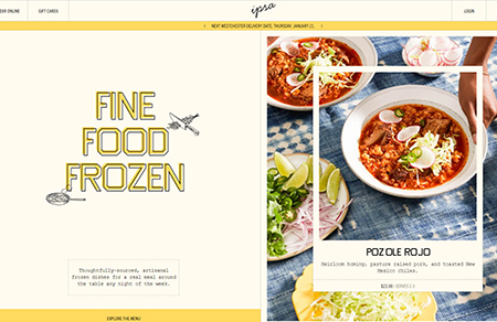 Ipsa冷凍食品網站設計