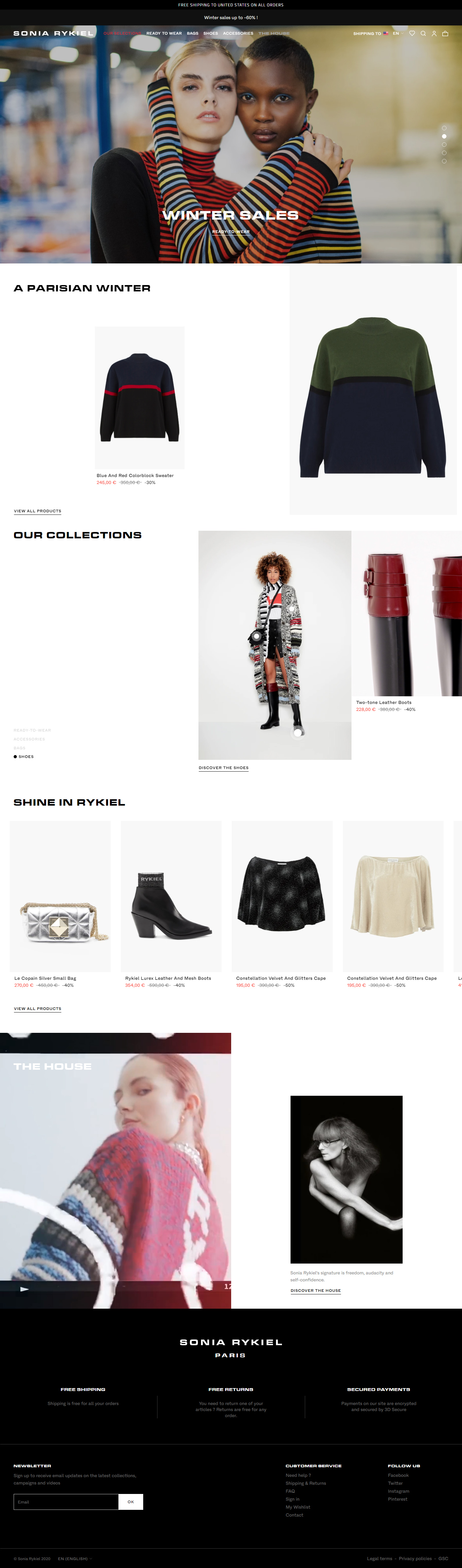 Sonia Rykiel时装品牌网站设计