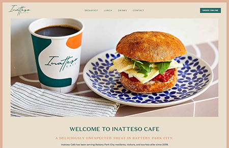 Inatteso Cafe咖啡館網站設計