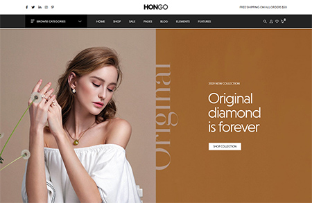 HONGO珠宝网站设计