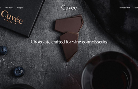 Cuveé巧克力網站設計