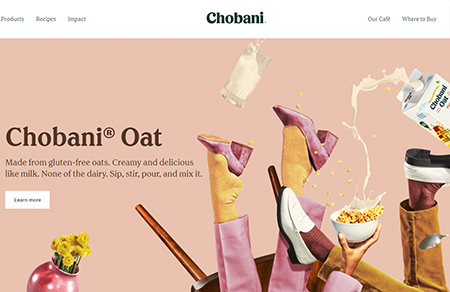 Chobani希腊酸奶网站设计
