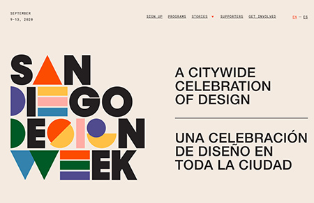 圣地亚哥设计周网站设计