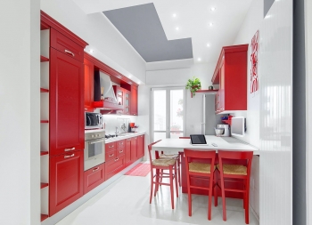 熱情似火！51款驚豔的紅色廚房設計