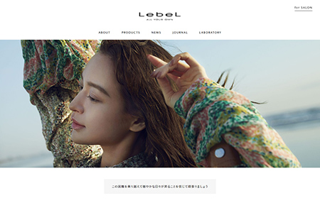 Lebel美容美发产品网站设计
