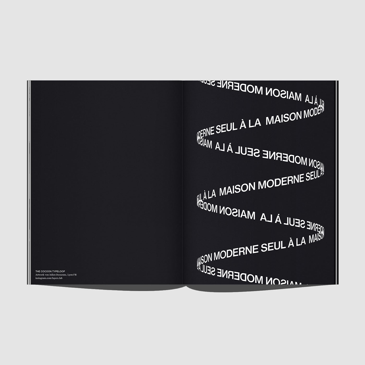 Seul à la Maison Moderne极简风格的画册设计