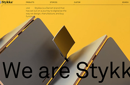 丹麥家具品牌Stykka網站設計
