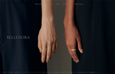 Bellesiora珠寶網站設計