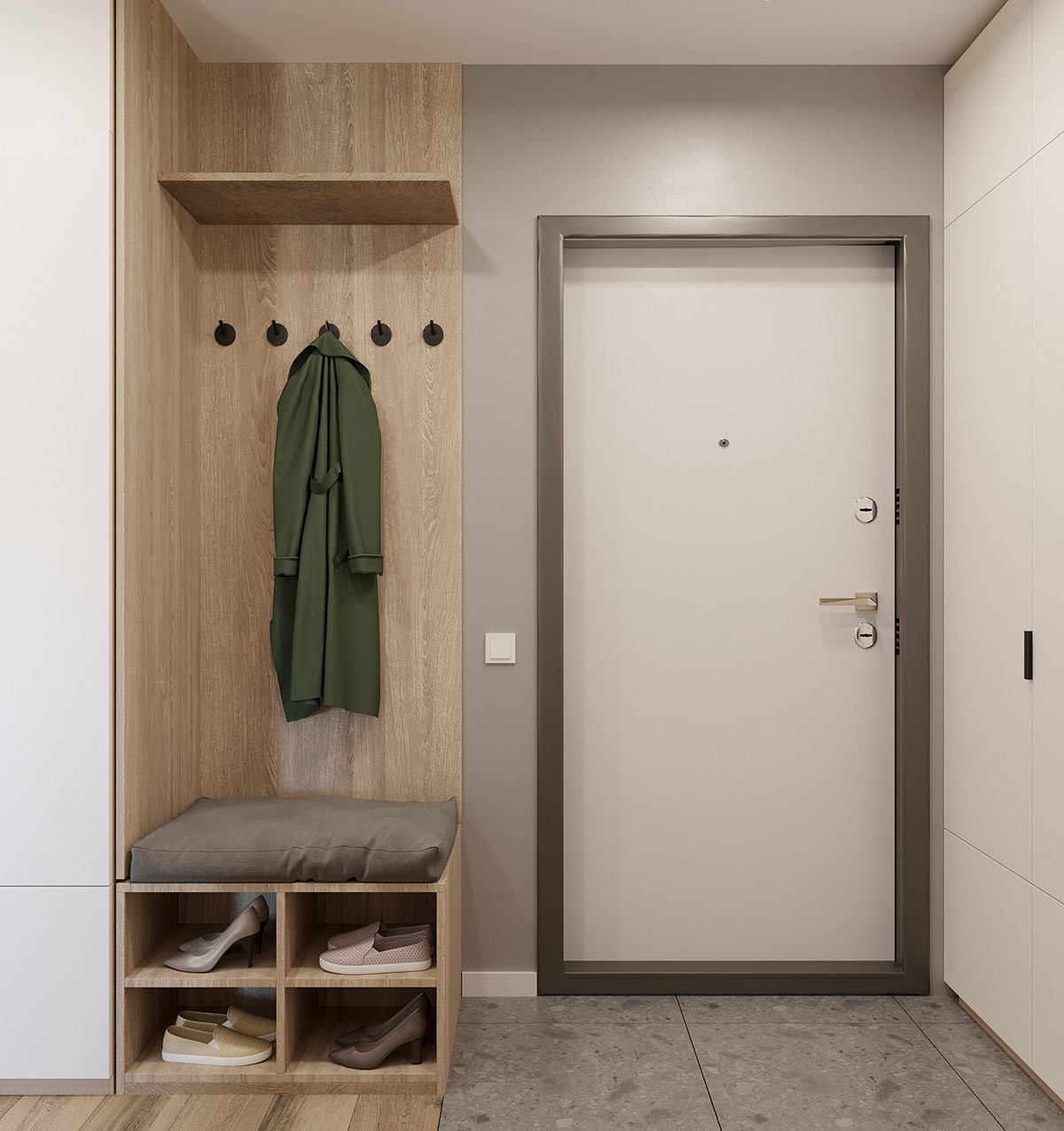 2间40平简洁紧凑的小公寓空间设计