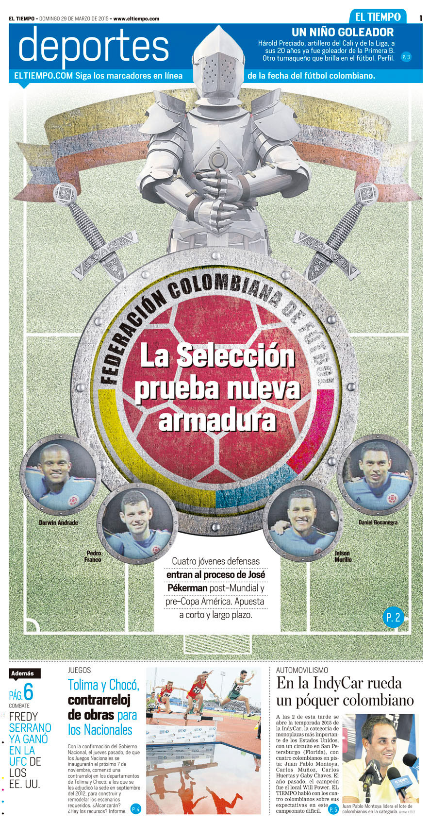 哥伦比亚EL TIEMPO报纸版式设计欣赏