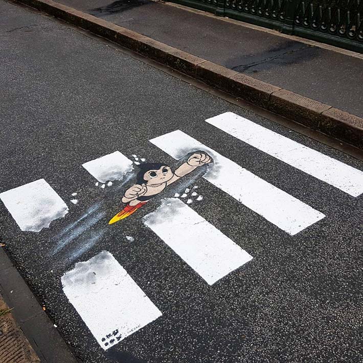 100款巴黎街头有趣的涂鸦艺术作品