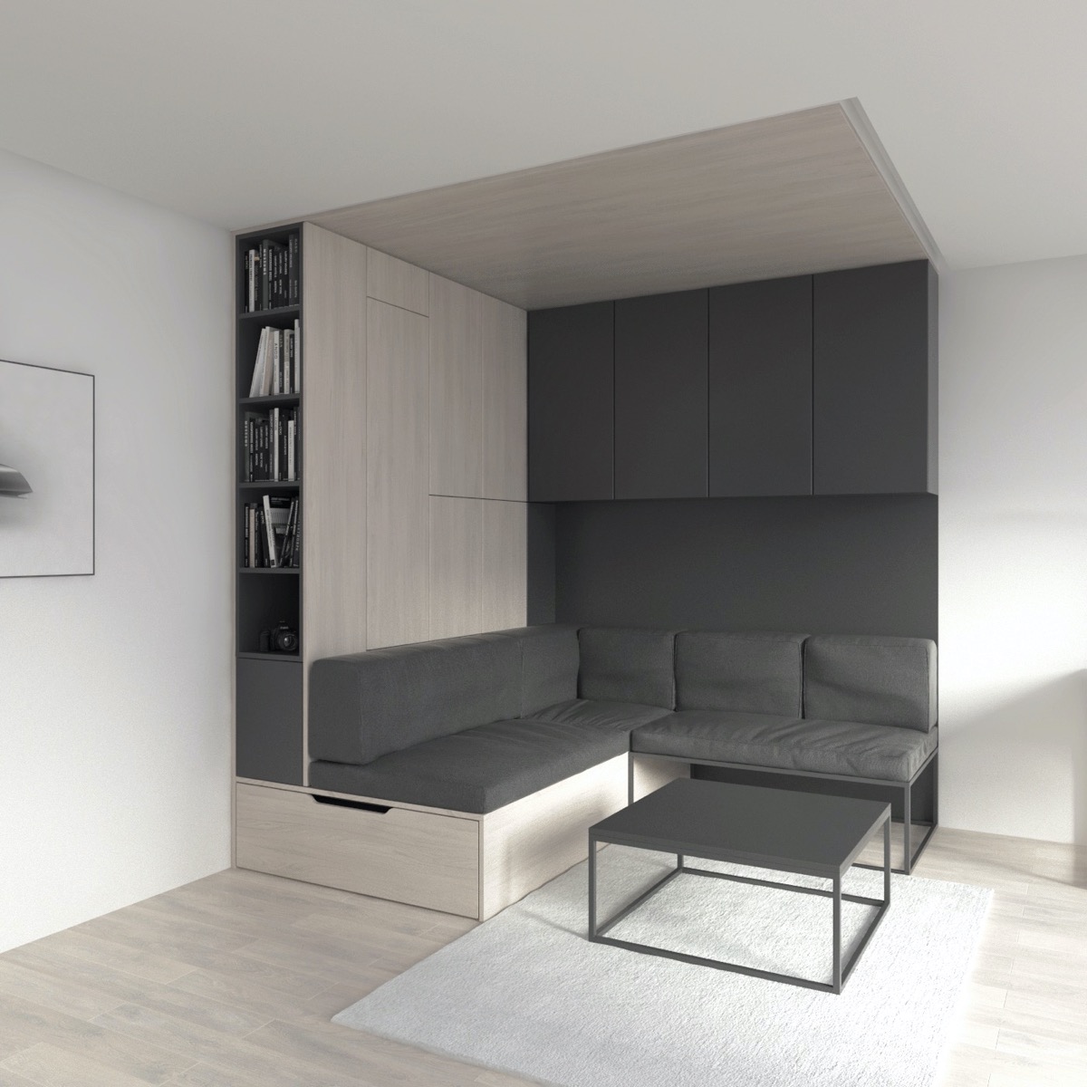 30平极简紧凑的小公寓设计