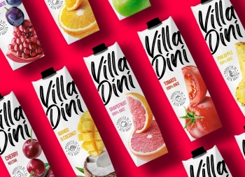 Villa Dini果汁包裝設計