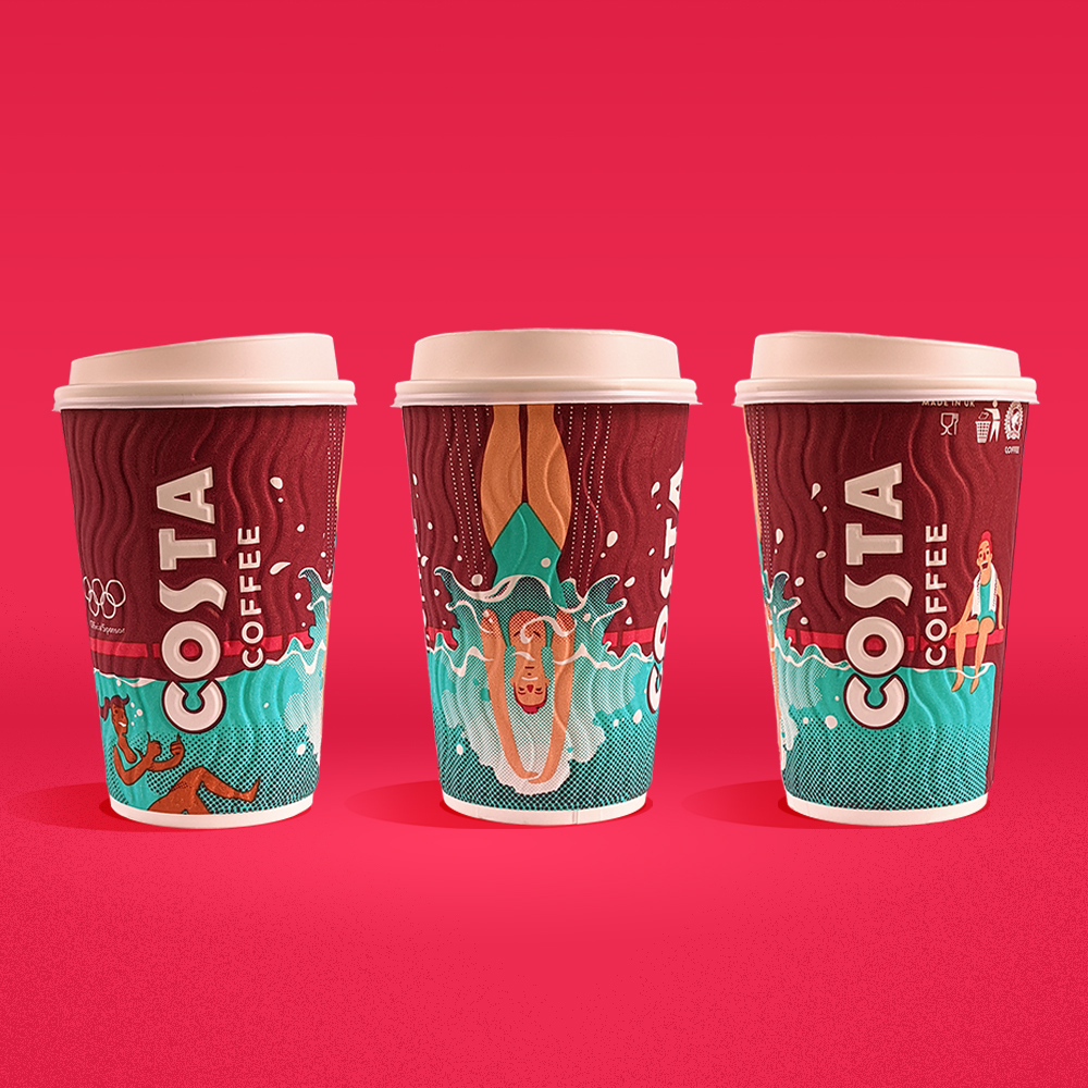 Costa 2020东京奥运会杯子包装设计