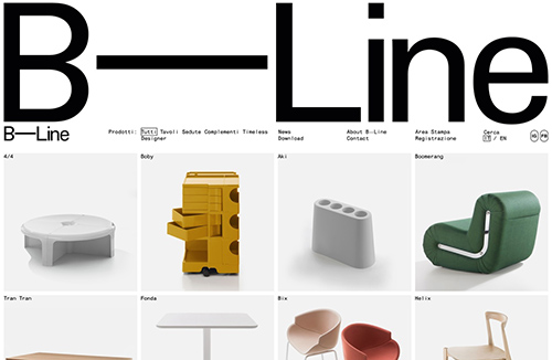 意大利家具品牌B-LINE網站