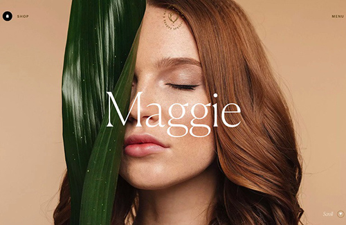 Maggie Rose化妆品品牌官网设计