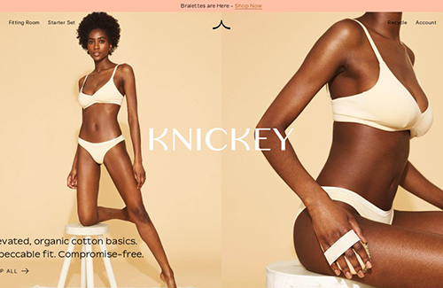 knickey内衣网站设计