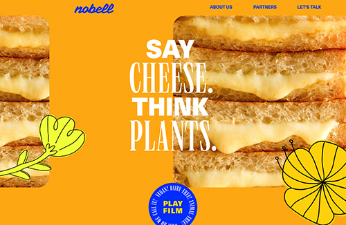 Nobell奶酪食品網站設計