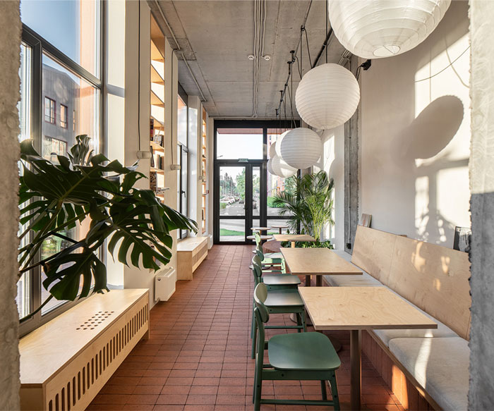 温馨的工业风！Cafe 128咖啡馆空间设计