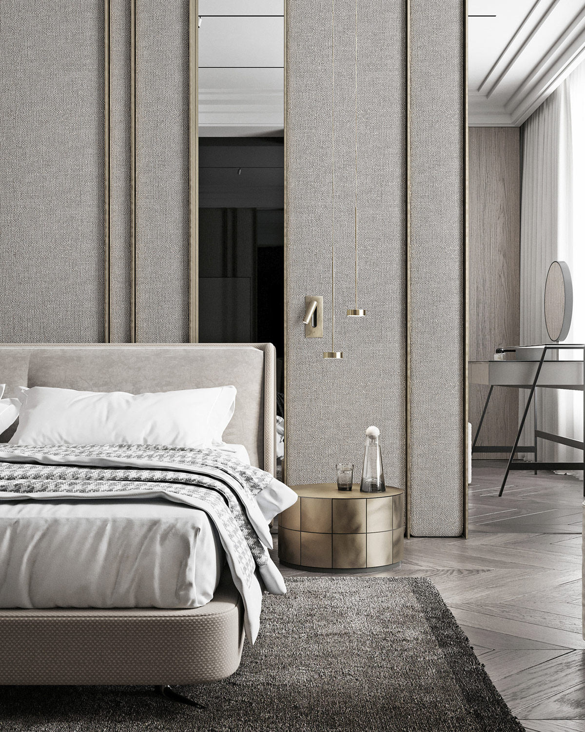 时尚浅灰色+清新白！低调奢华的家居空间