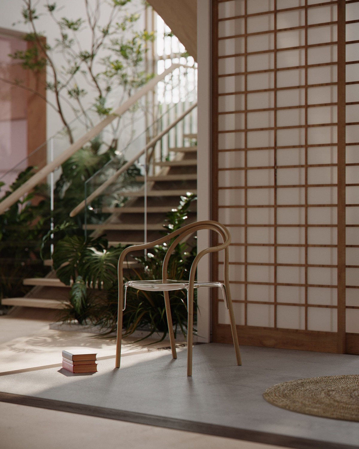 宁静感觉的现代日式风格室内设计