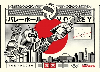 BandSports东京2020插画设计