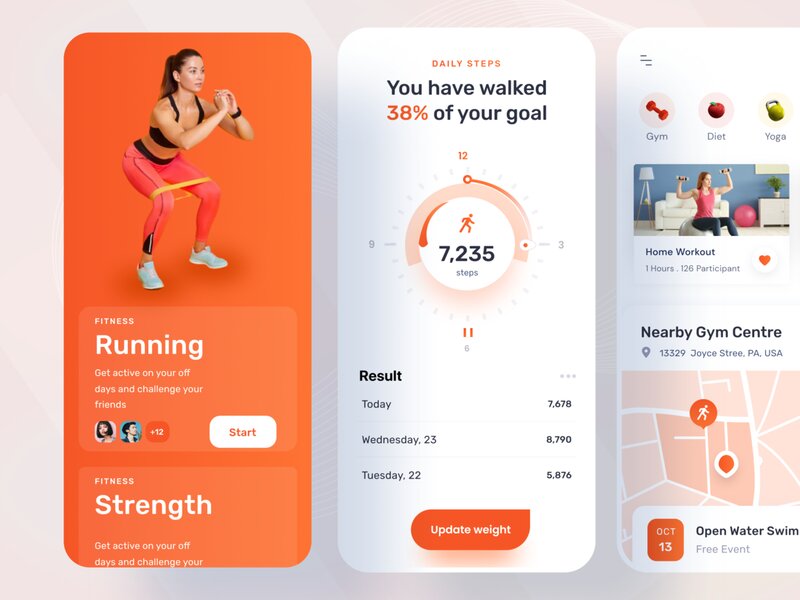 20个健身App UI设计灵感