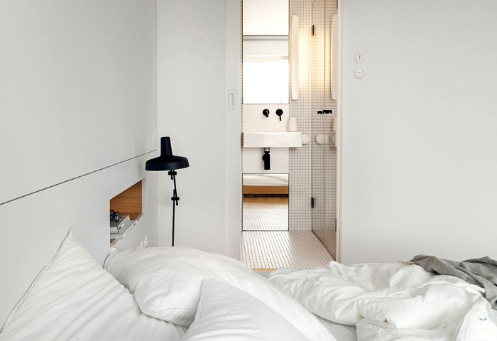 现代艺术气息的极简主义风格白色公寓