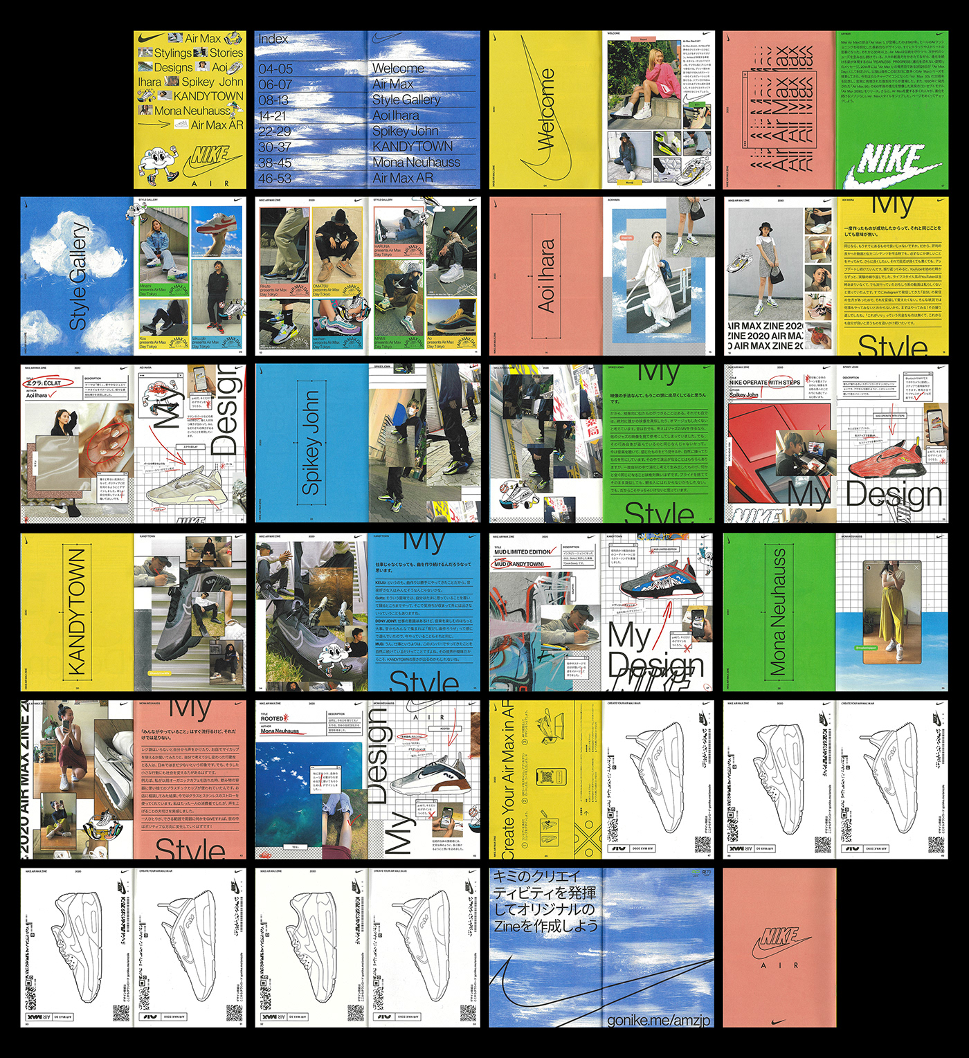 漂亮的图文排版！日本耐克Air Max画册设计