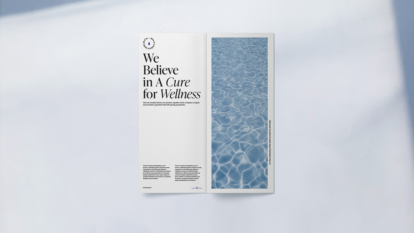 a cure健康水疗中心品牌视觉设计
