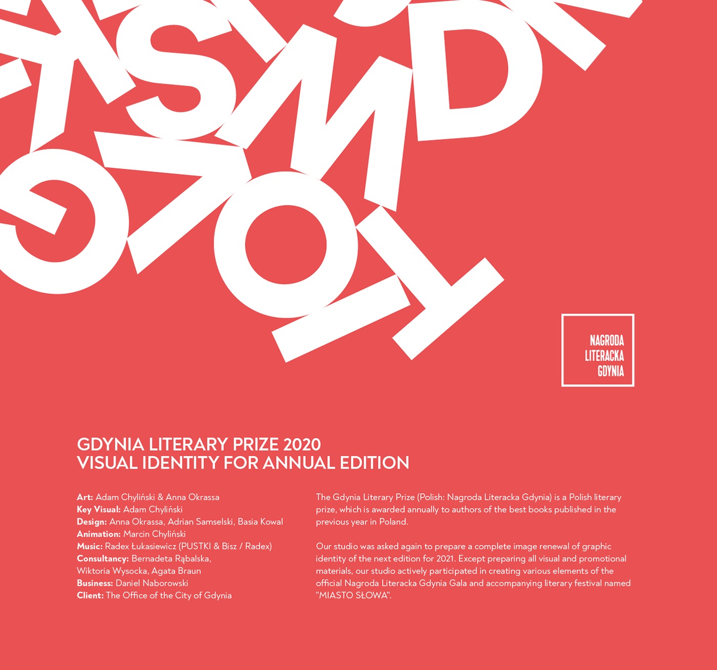 2021格丁尼亚文学奖(The Gdynia Literary Prize)主视觉设计