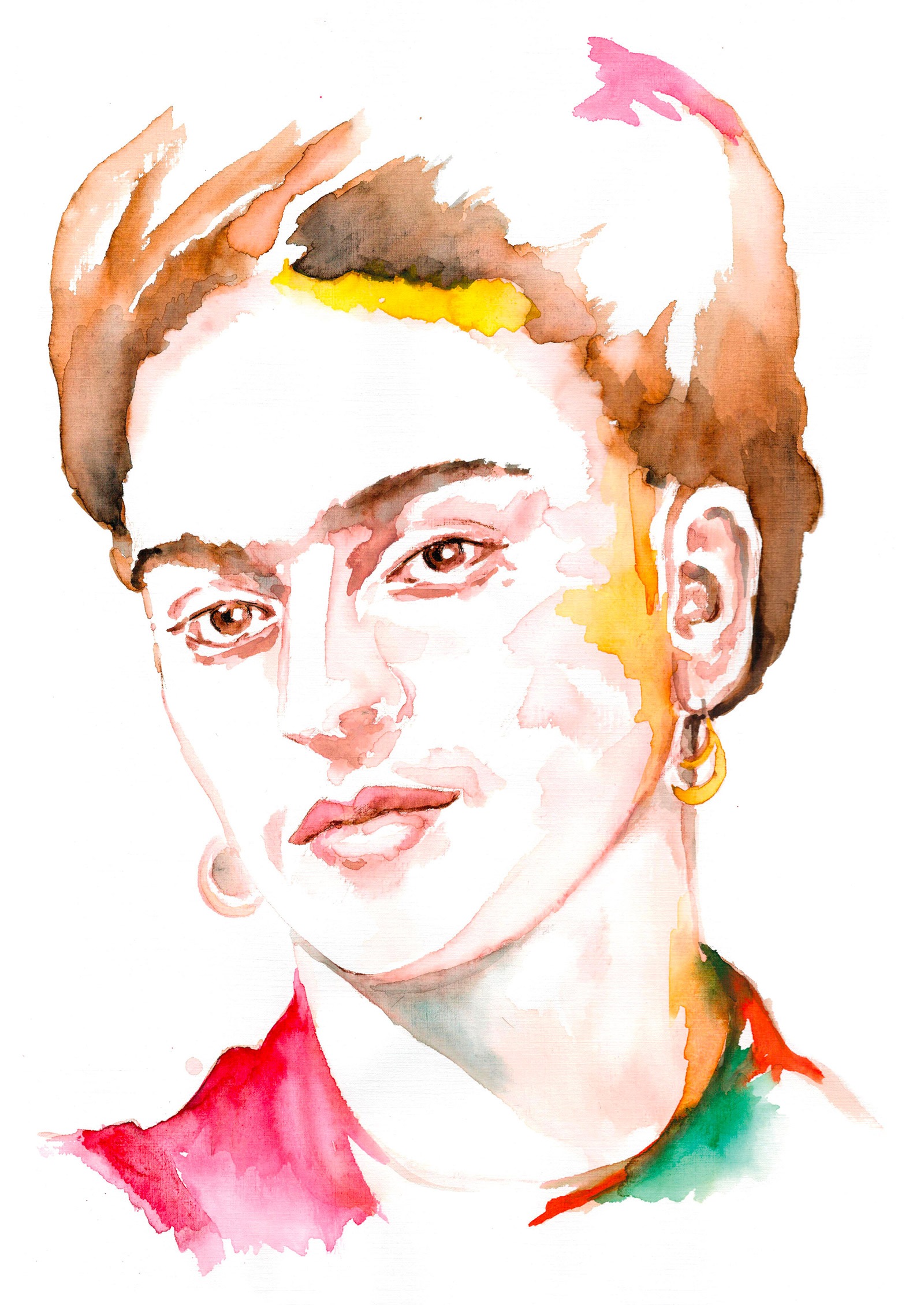 Magdalena Sikora水彩肖像画作品